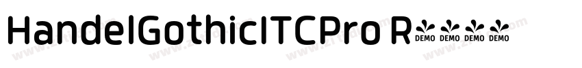 HandelGothicITCPro R字体转换